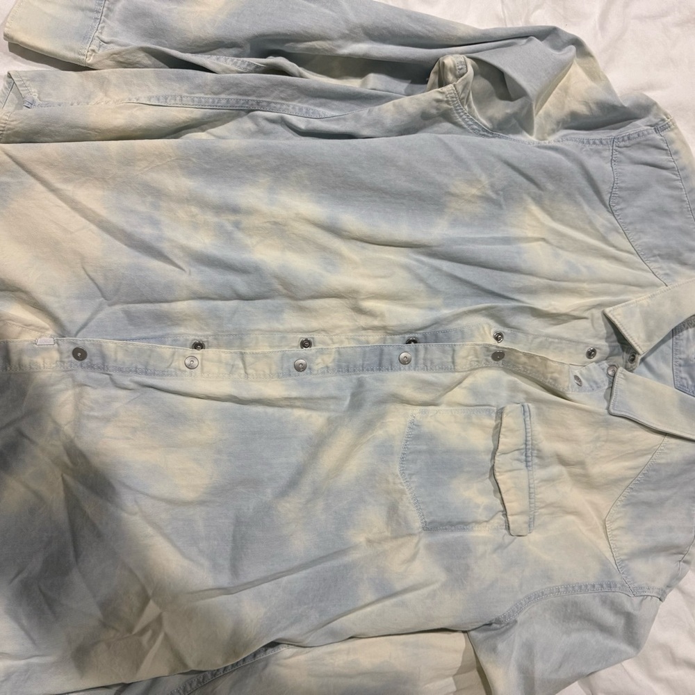 Tie-Dye Button-Up Shirt